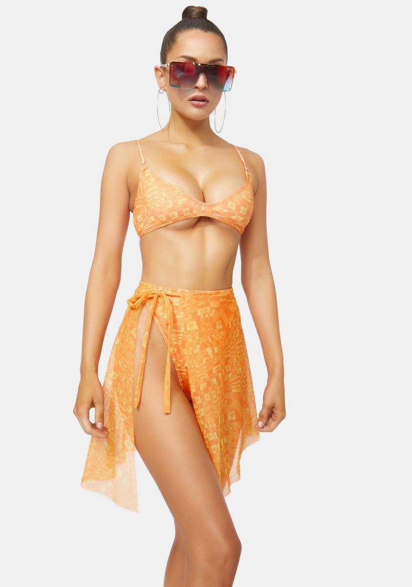 Orange Gea Bikini Top sold by Dolls Kill product image thumbnail 2