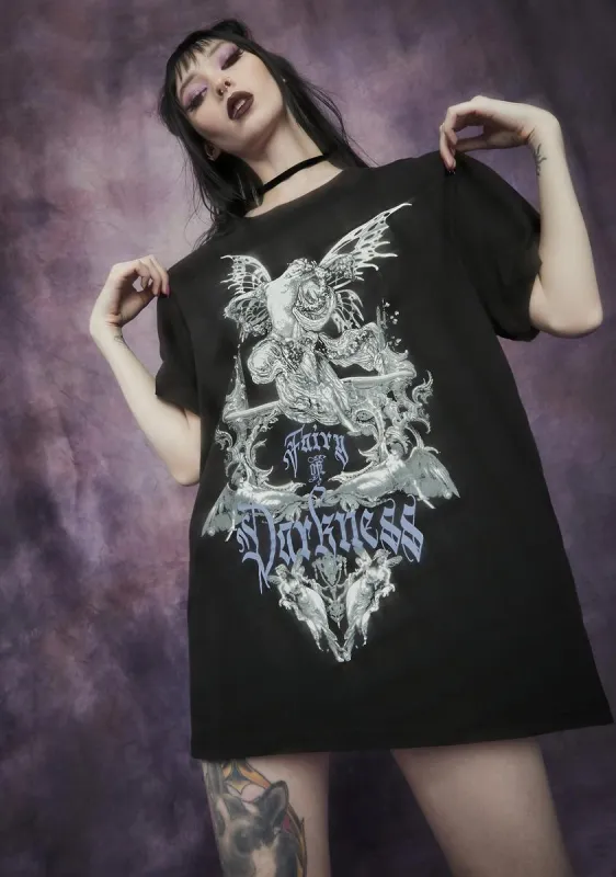 Malice And Mischief Oversized Graphic Tee sold by Dolls Kill