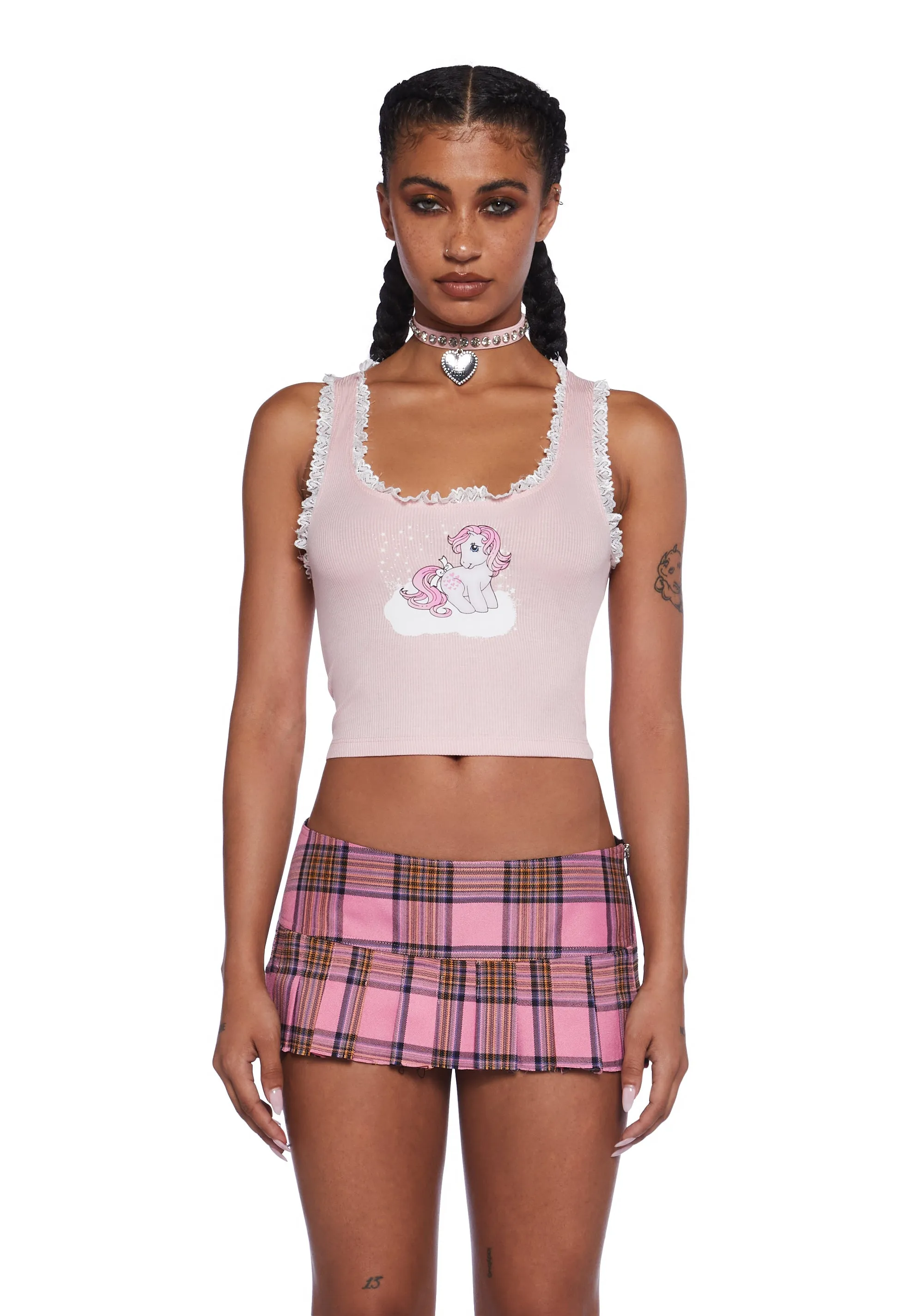 Cuddling Snuzzle Ribbed Crop Tank sold by Dolls Kill