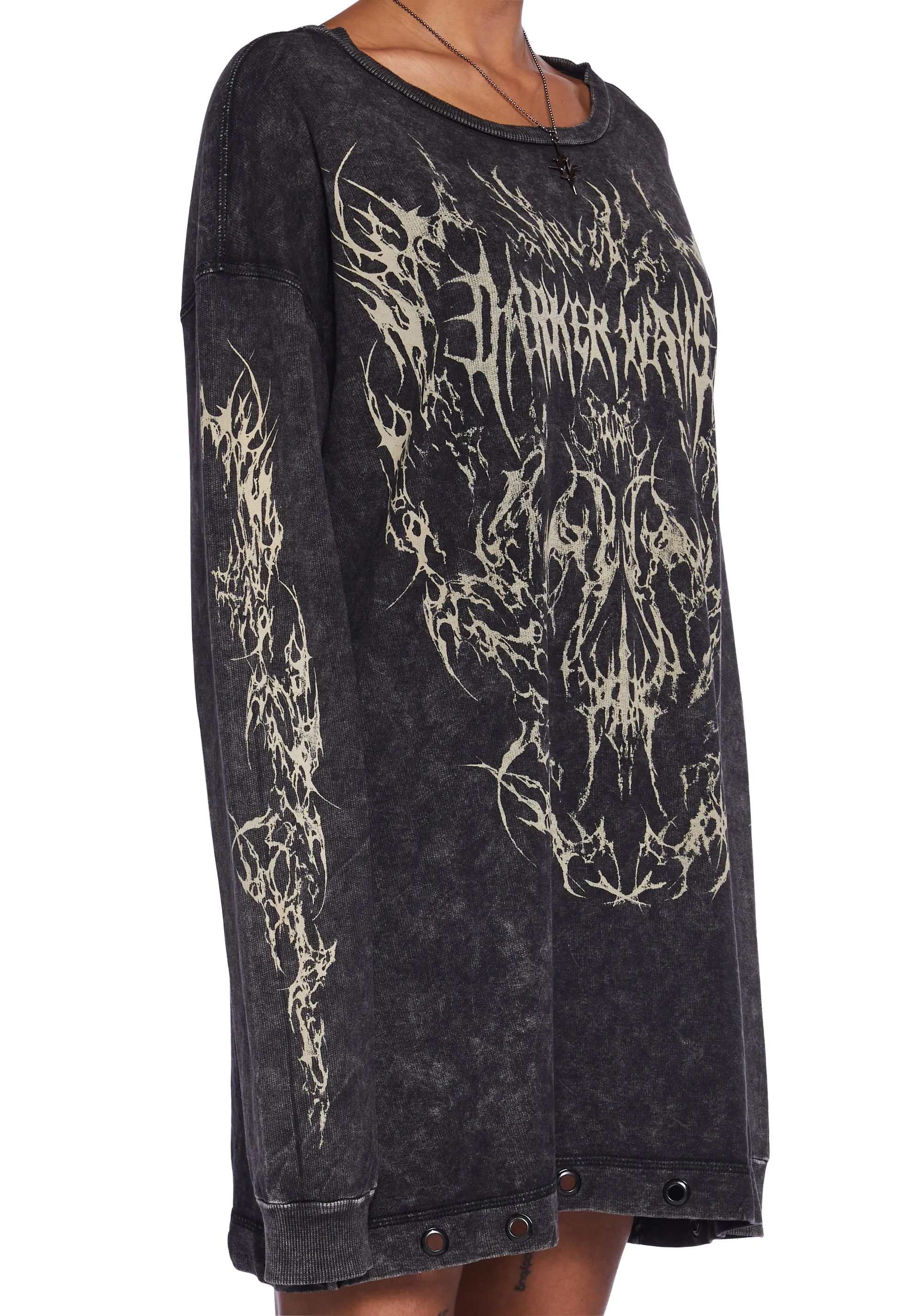 Charged Oversized Graphic Tee sold by Dolls Kill product image thumbnail 5