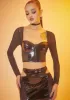 Few Can Afford Bustier Long Sleeve Top sold by Dolls Kill