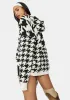 Bossy Vibes Houndstooth Zip Up Jacket sold by Dolls Kill