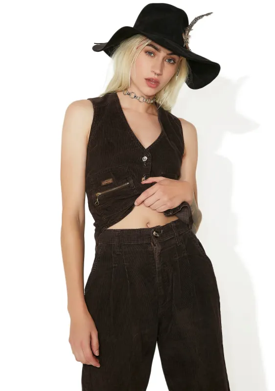 Vintage Brown Cord Levi's Suit sold by Dolls Kill