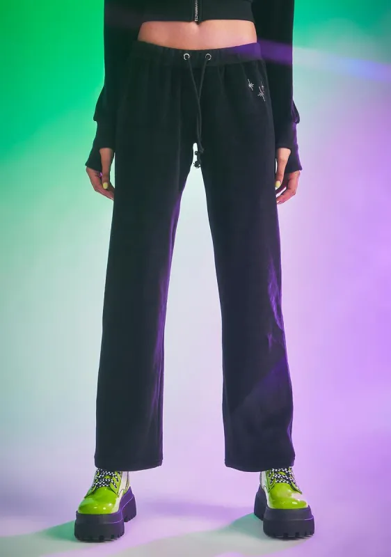 Love Money Party Velour Track Pants sold by Dolls Kill
