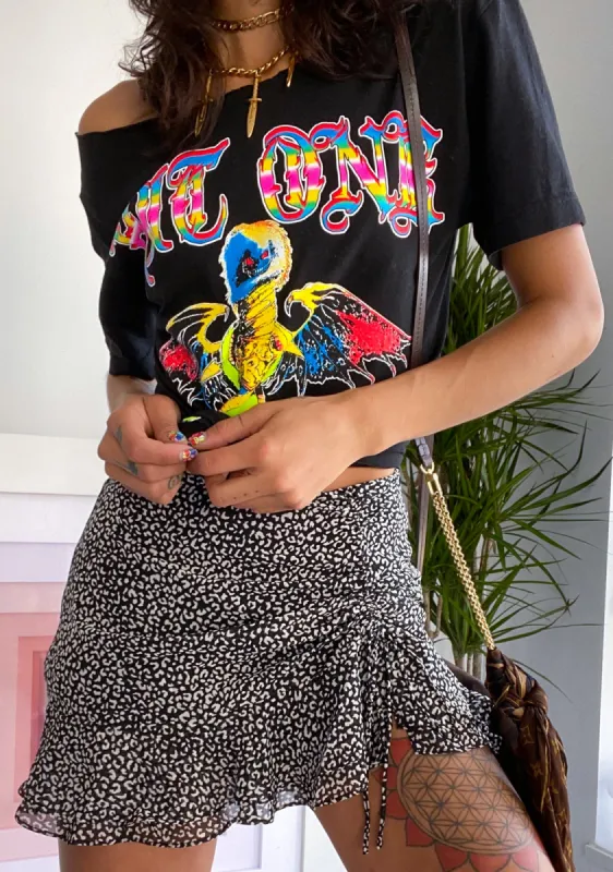 Catty Ya Found Me Mini Skirt sold by Dolls Kill