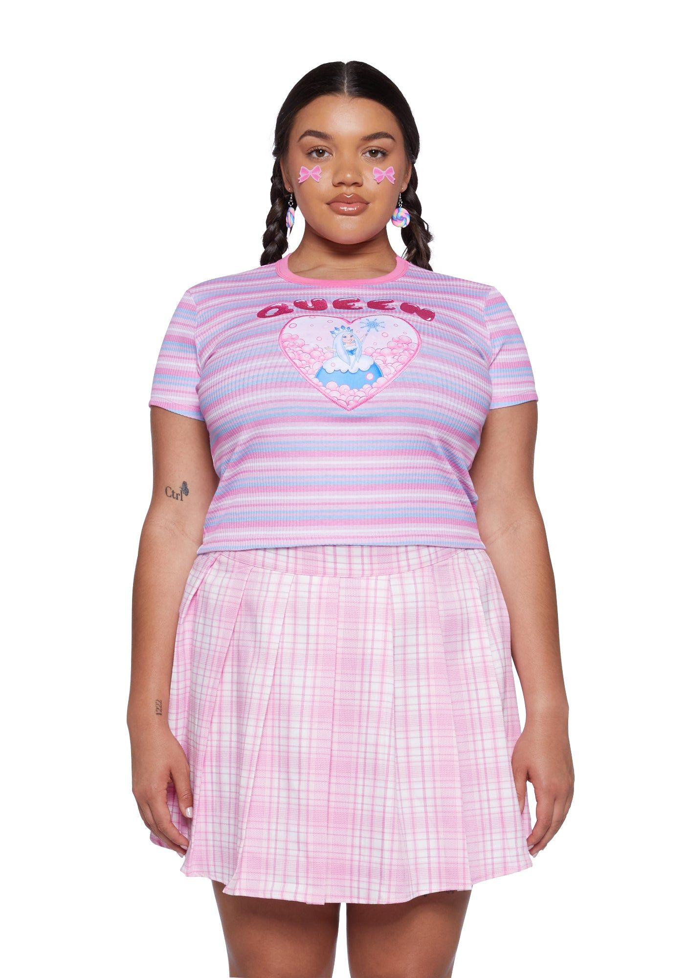 Plus Ice Palace Princess Baby Tee sold by Dolls Kill