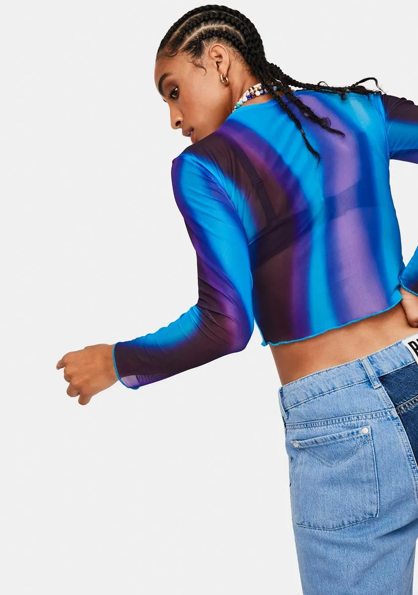 Solarized Bonna Mesh Crop Top sold by Dolls Kill product image thumbnail 4