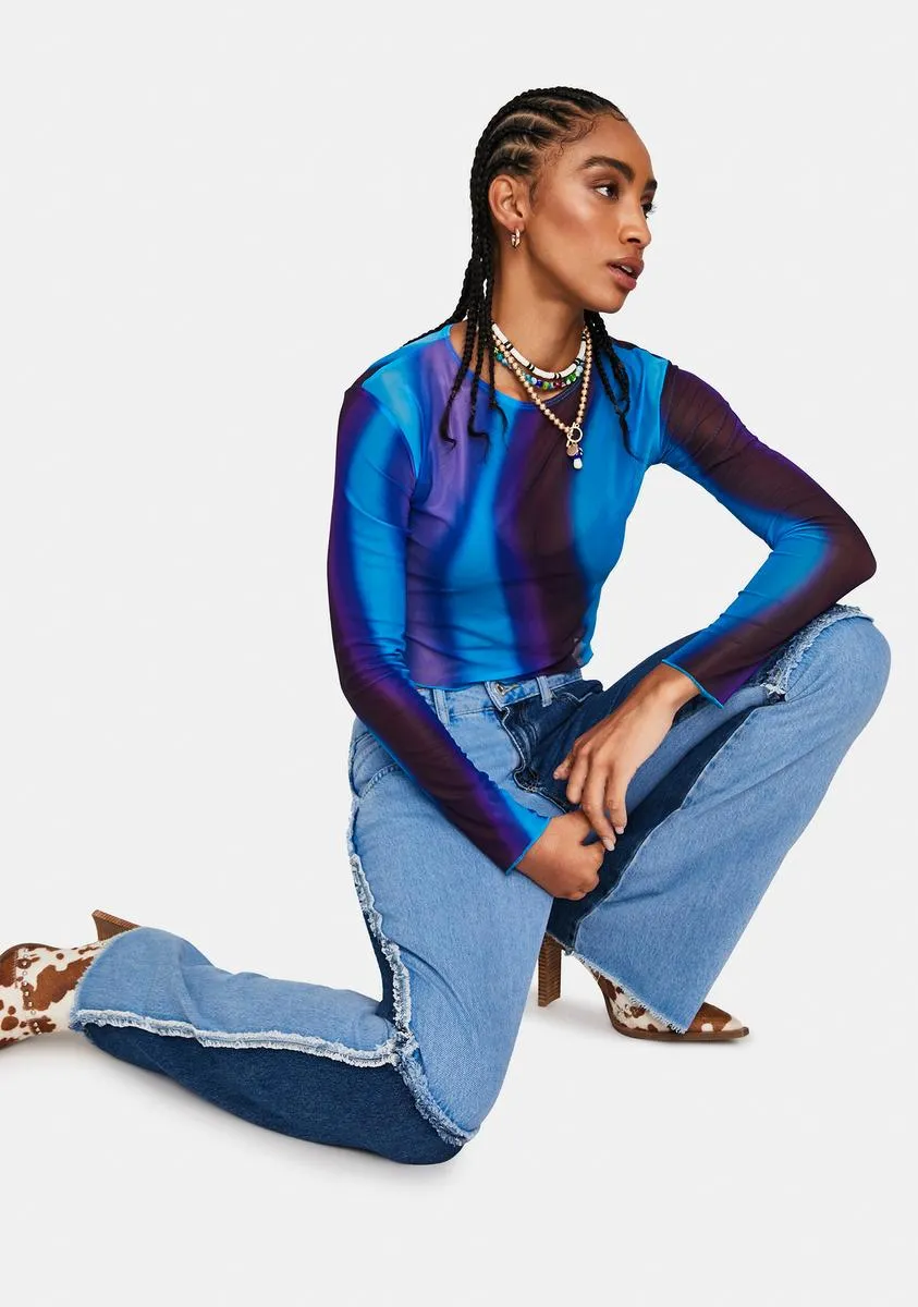 Solarized Bonna Mesh Crop Top sold by Dolls Kill product image thumbnail 2