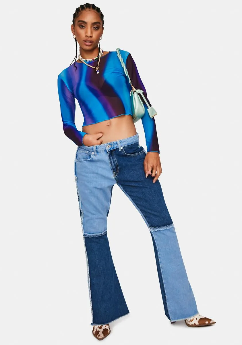 Solarized Bonna Mesh Crop Top sold by Dolls Kill product image thumbnail 3