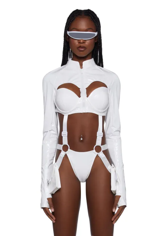 Sci Fi Babe Costume Set - White sold by Dolls Kill