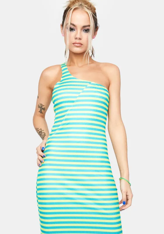 Fun For Everyone Striped Dress sold by Dolls Kill