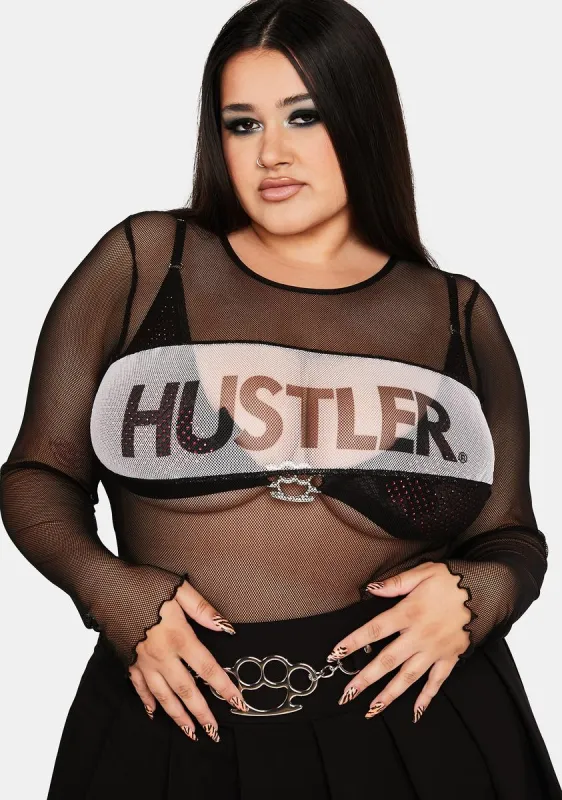 Plus Claim To Fame Fishnet Top sold by Dolls Kill