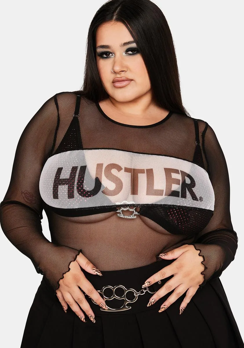 Plus Claim To Fame Fishnet Top sold by Dolls Kill
