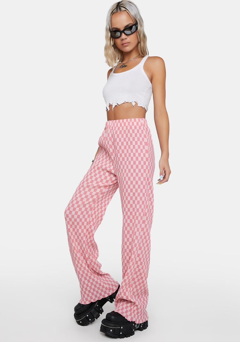 Such Hot Stuff Checkered Pants sold by Dolls Kill product image thumbnail 2
