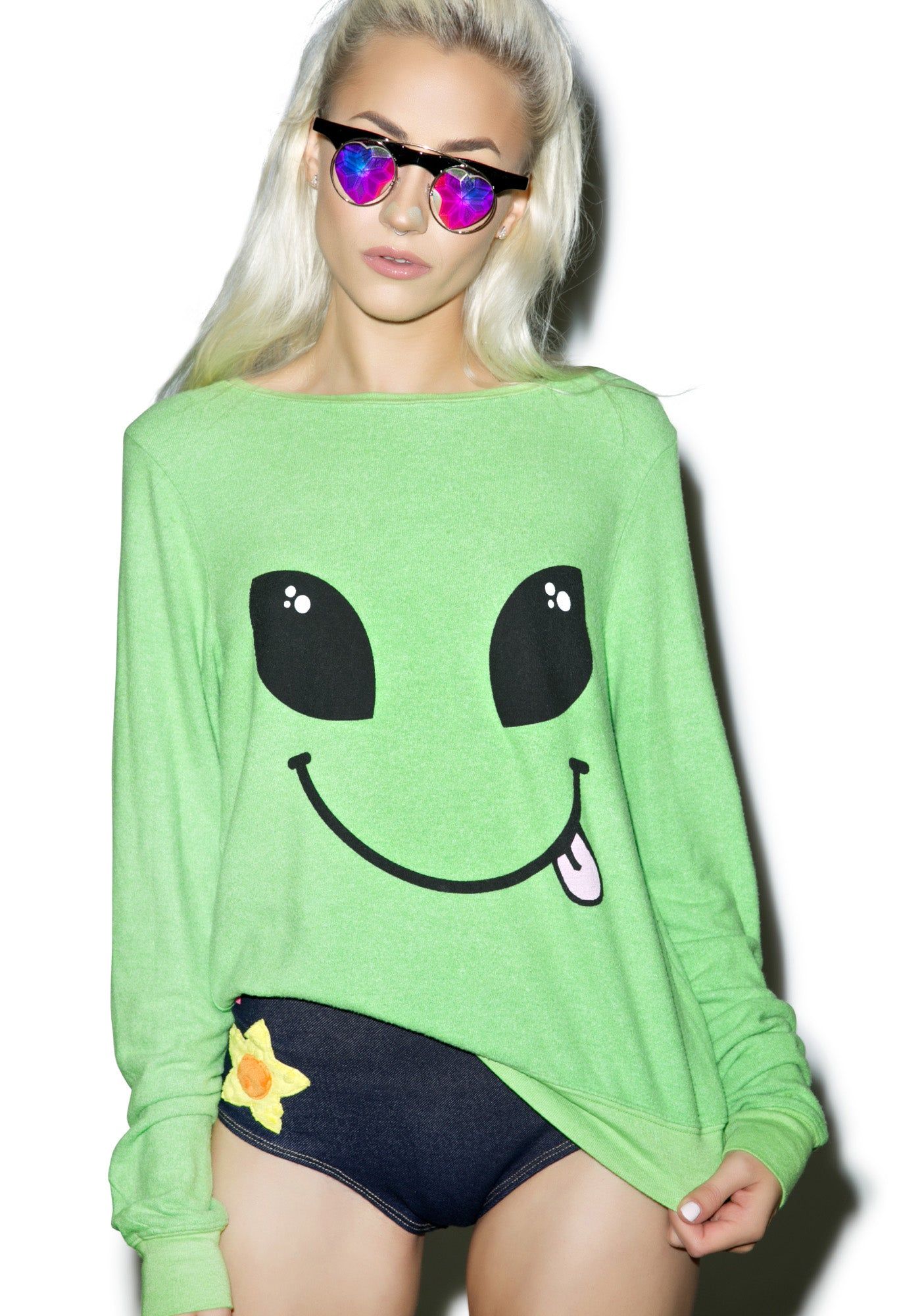 I Come In Peace Baggy Beach Jumper sold by Dolls Kill product image thumbnail 5