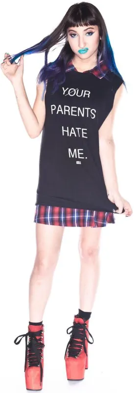 Parents Hate Me Tank sold by Dolls Kill