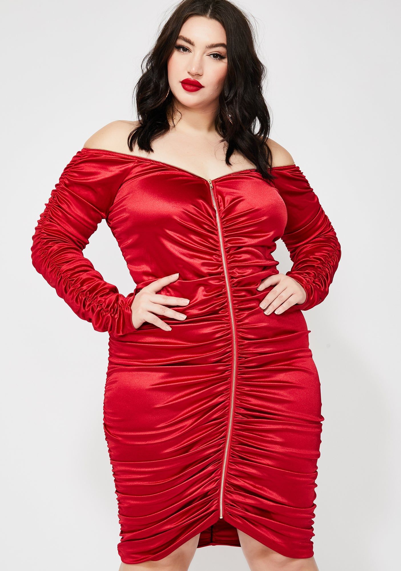 Spicy Forever Goalz Satin Dress sold by Dolls Kill product image thumbnail 2