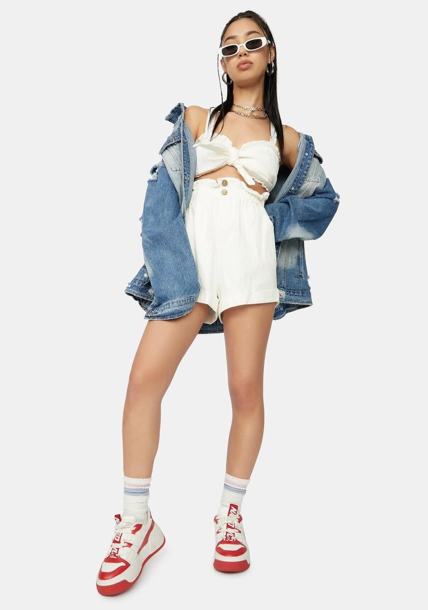 Sweet Serenade Ruffle Shorts Set sold by Dolls Kill product image thumbnail 3