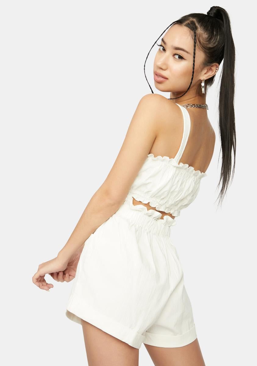 Sweet Serenade Ruffle Shorts Set sold by Dolls Kill product image thumbnail 4