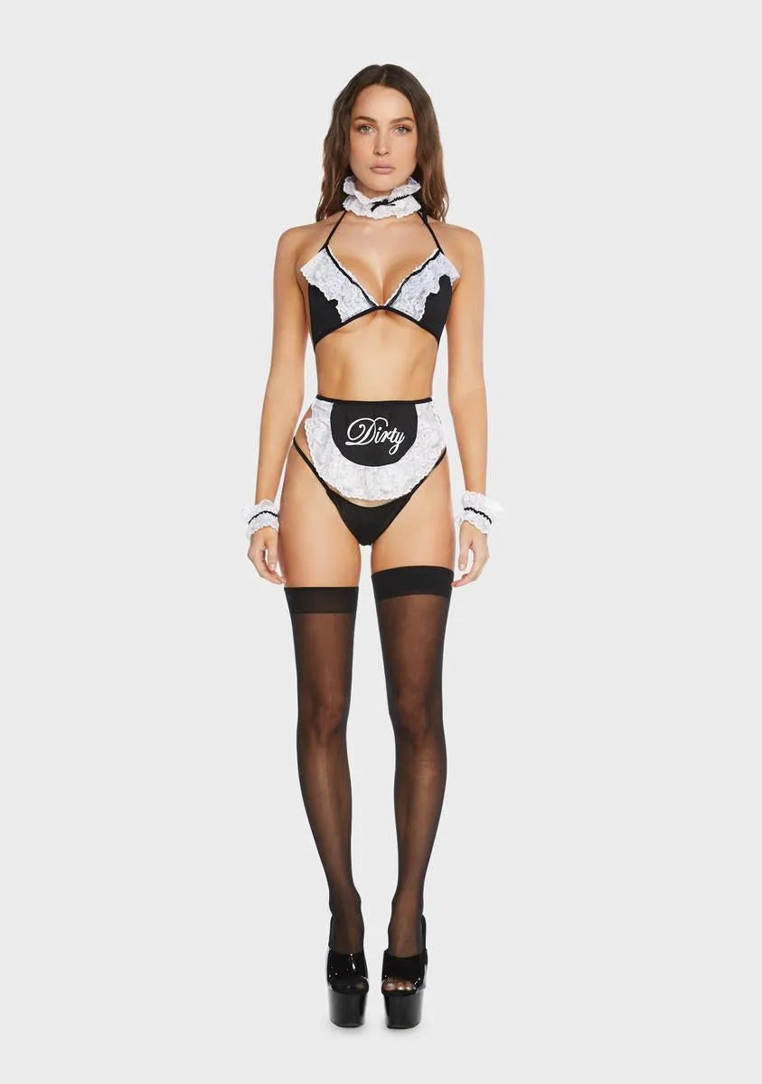 Maid For You 6-Piece Lingerie Set sold by Dolls Kill