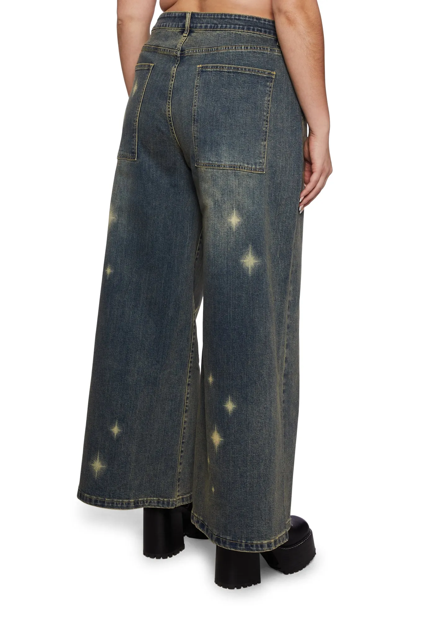 Plus Fae Sightings Wide Leg Jeans sold by Dolls Kill product image thumbnail 5