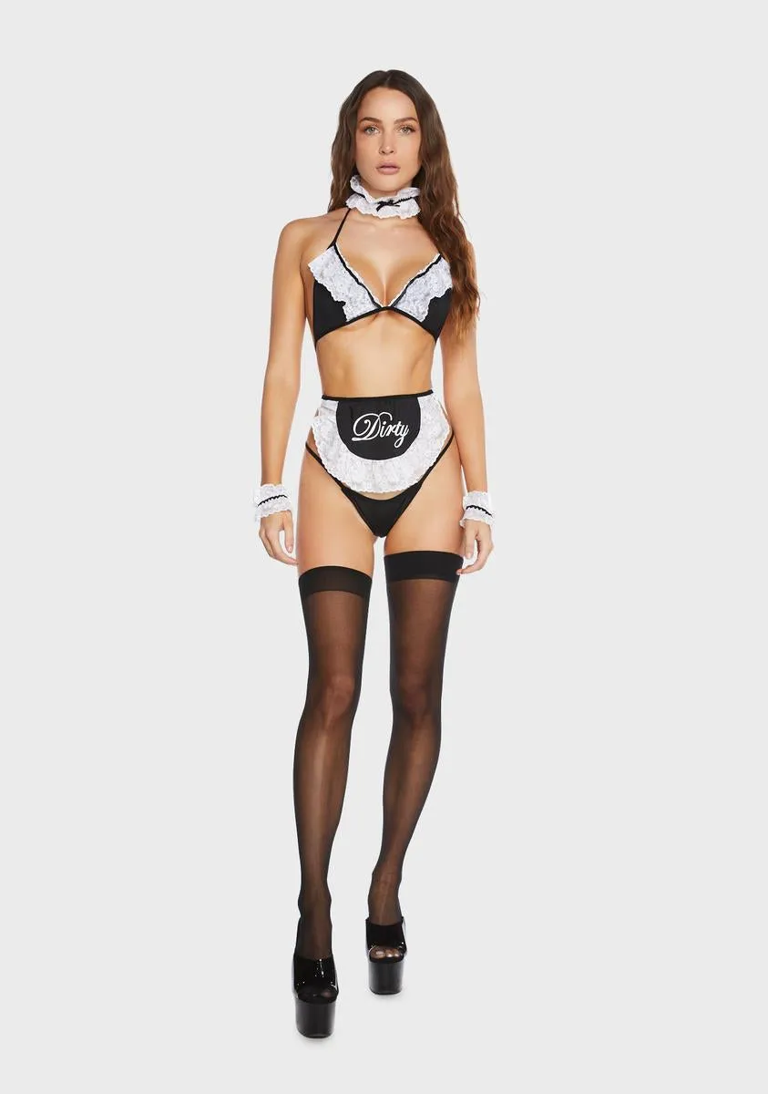 Maid For You 6-Piece Lingerie Set sold by Dolls Kill product image thumbnail 4