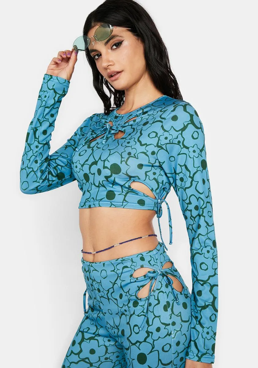 Floral Crop Top sold by Dolls Kill product image thumbnail 2