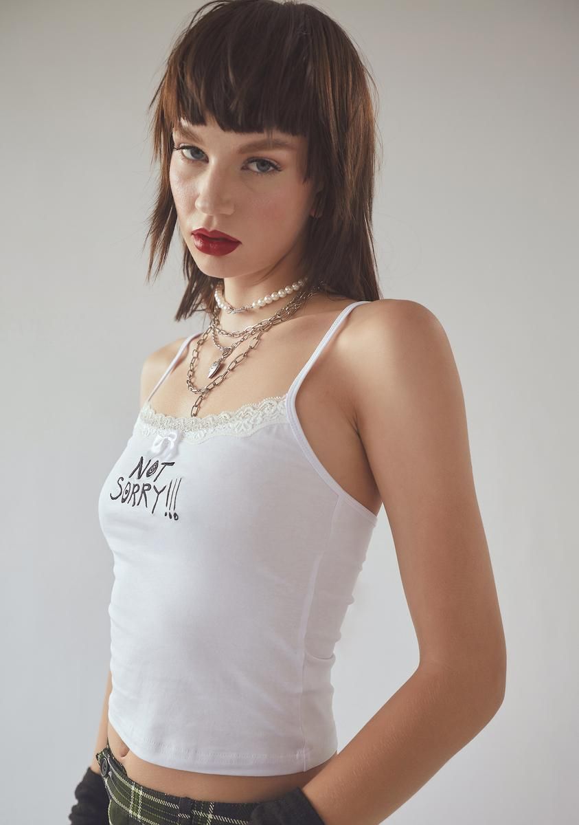 Fake Apologies Crop Tank sold by Dolls Kill product image thumbnail 2