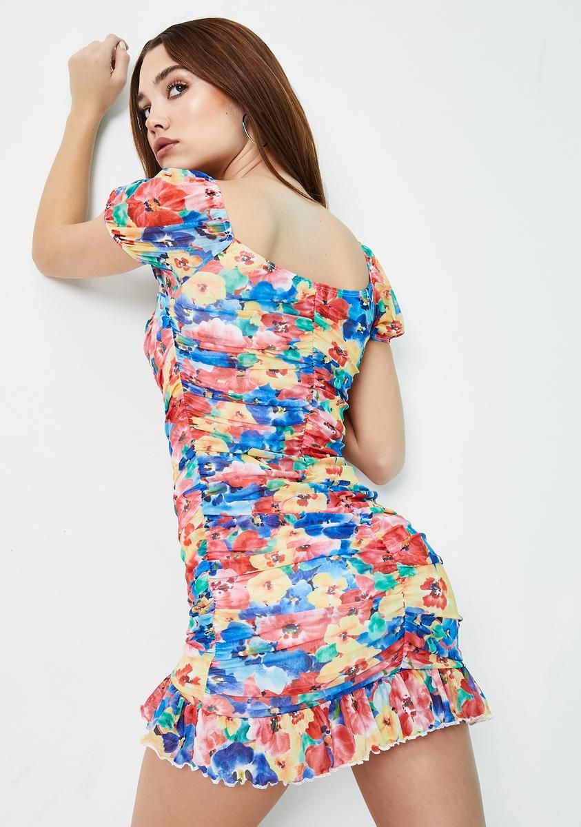 Spring State Of Mind Floral Button Down Dress sold by Dolls Kill product image thumbnail 4