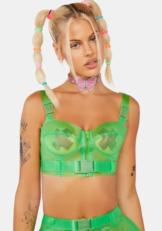 Alien Superstar Bustier Top sold by Dolls Kill