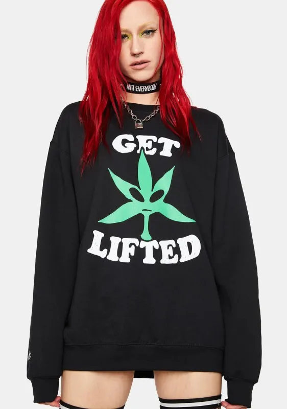 Get Lifted Crewneck Sweatshirt sold by Dolls Kill