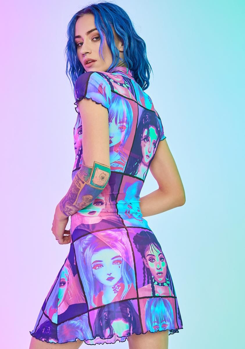 E-Girl Ego Mini Dress sold by Dolls Kill product image thumbnail 4