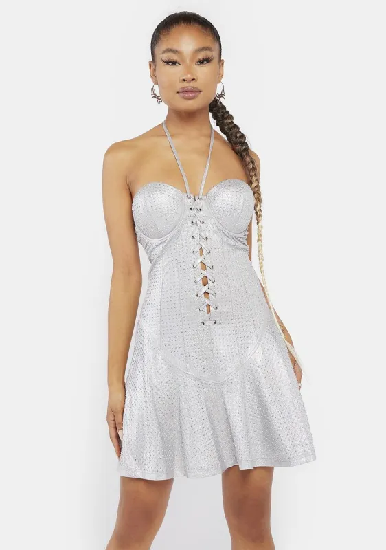 My Legacy Rhinestone Mini Dress sold by Dolls Kill