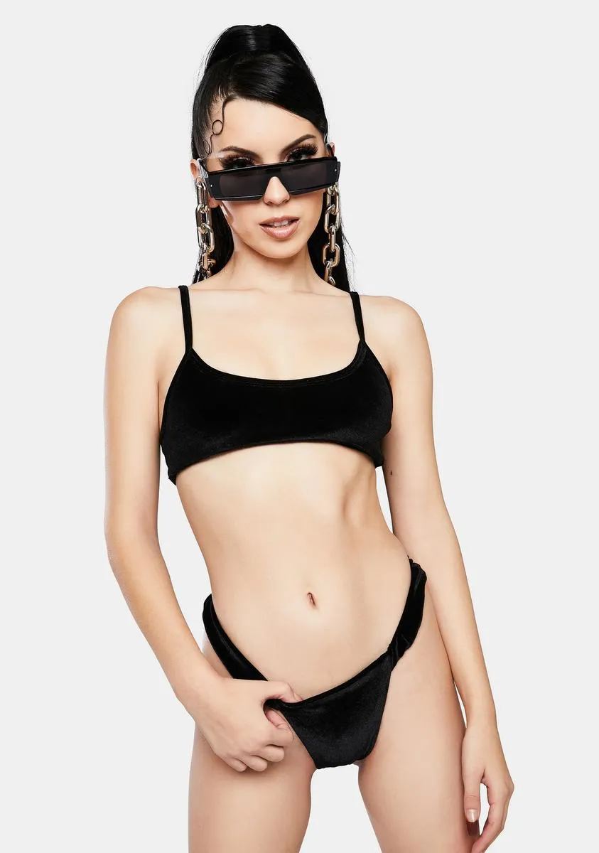 Reign Velour Thong sold by Dolls Kill