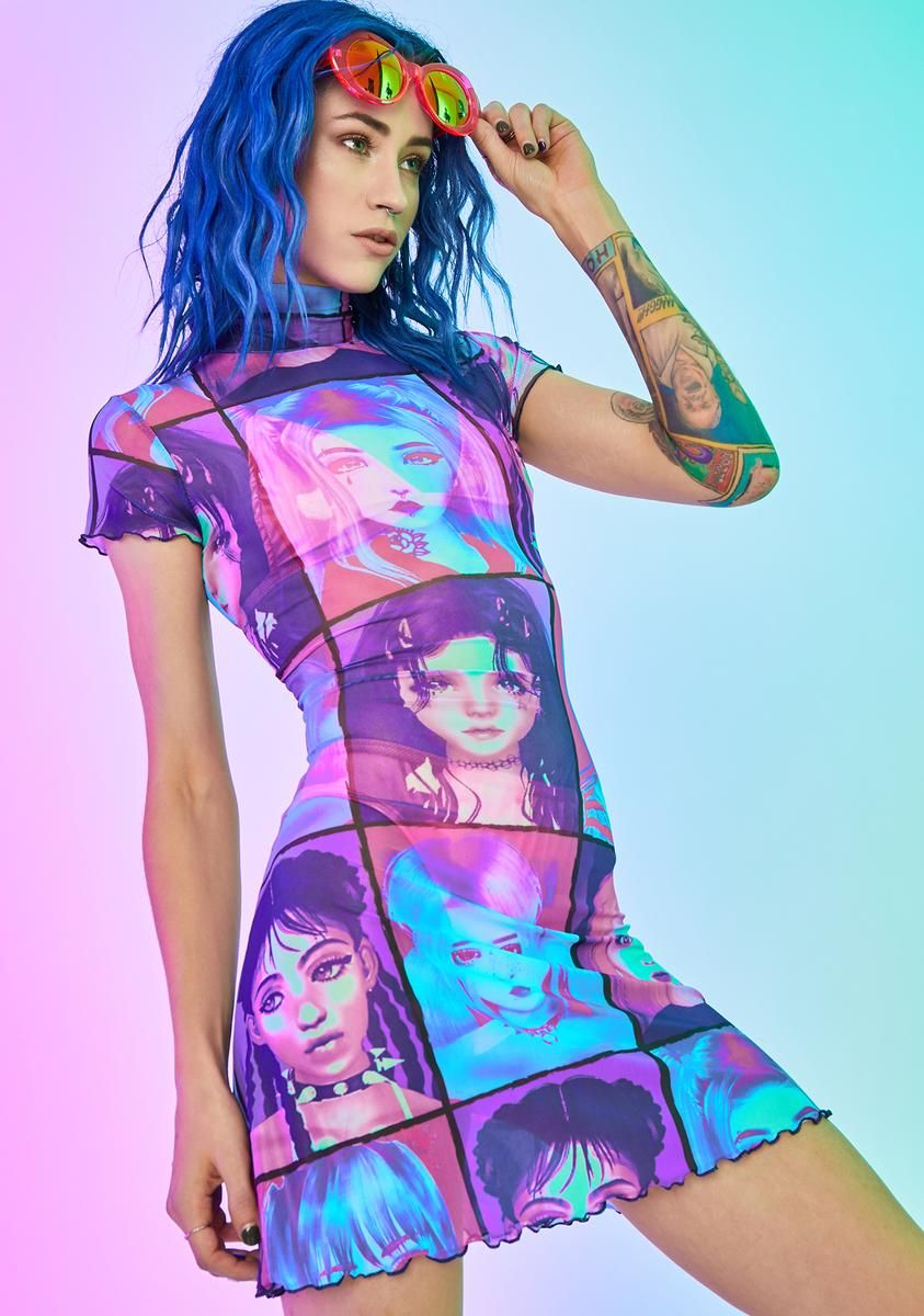 E-Girl Ego Mini Dress sold by Dolls Kill product image thumbnail 2