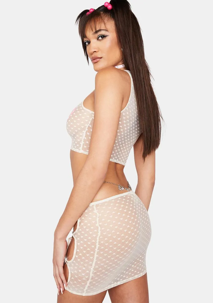 Love To Be Extra Mesh Skirt Set sold by Dolls Kill product image thumbnail 4