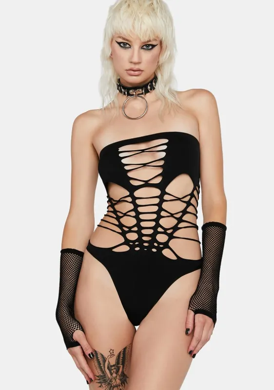 Bad Habits Seamless Bodysuit sold by Dolls Kill