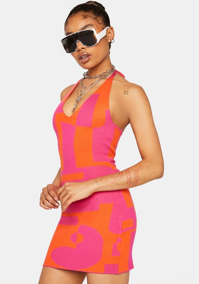 The Groove Knit Halter Dress sold by Dolls Kill product image thumbnail 2