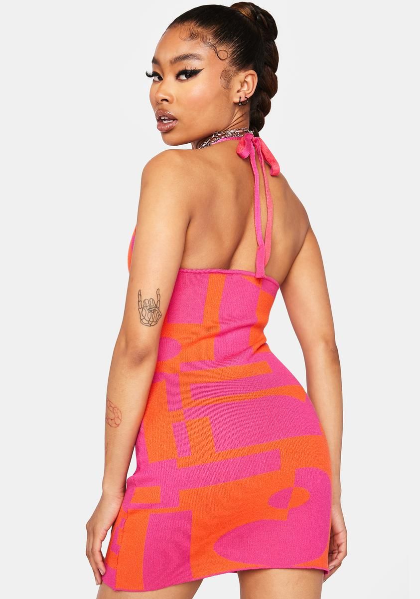 The Groove Knit Halter Dress sold by Dolls Kill product image thumbnail 4