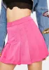 Fuchsia You'd Be Surprised Pleated Skirt sold by Dolls Kill