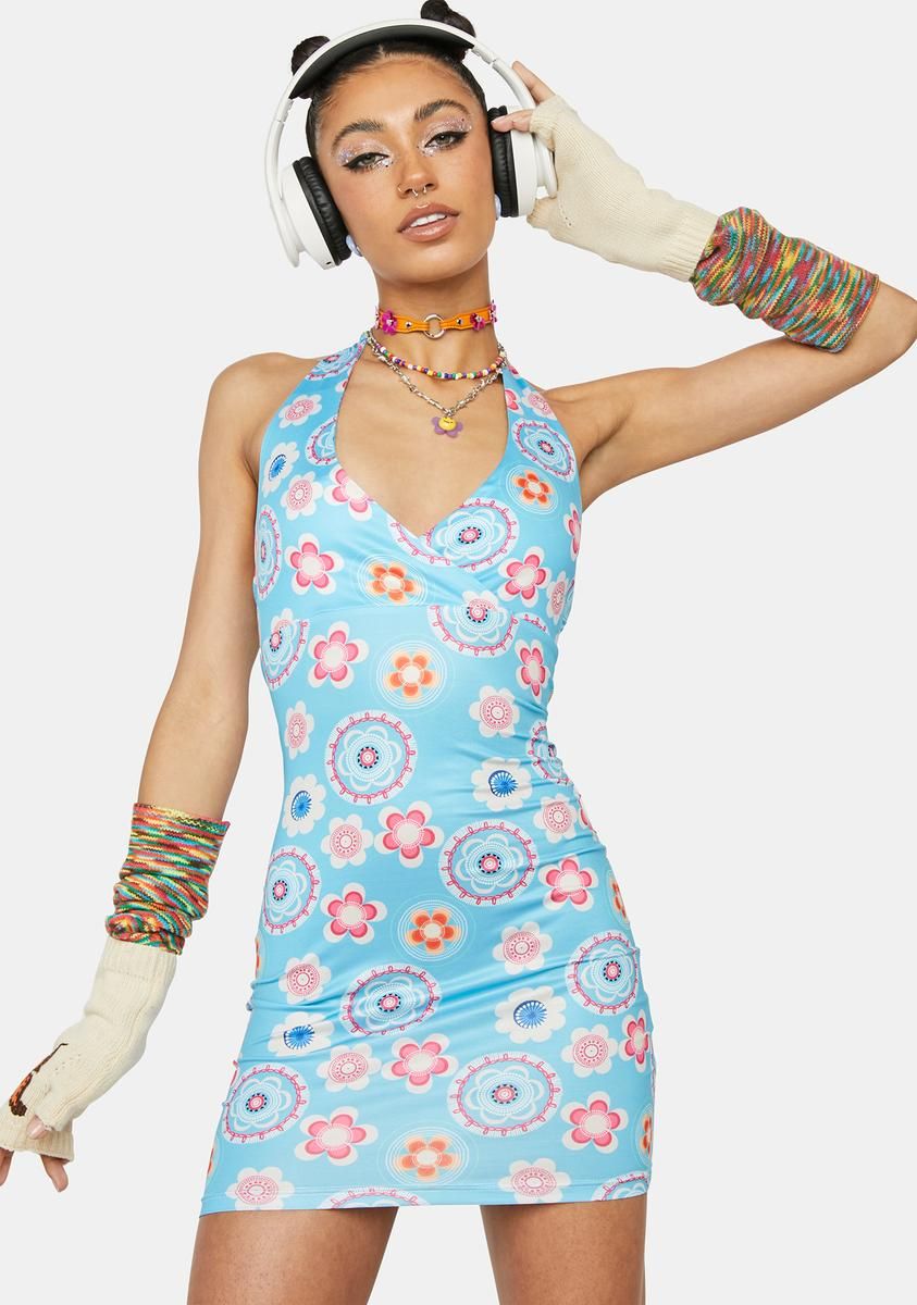 Tag Me Later Halter Dress sold by Dolls Kill