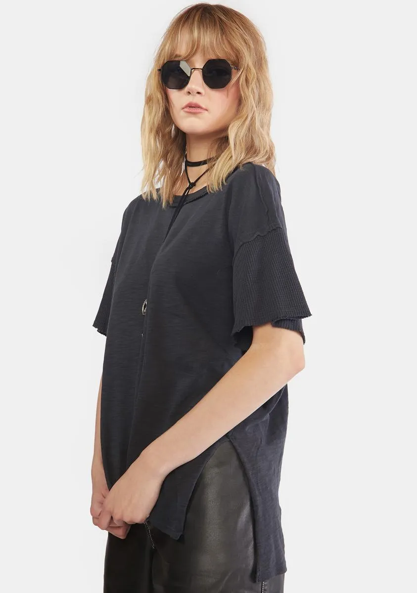 Black Peace It Up Tee sold by Dolls Kill product image thumbnail 2