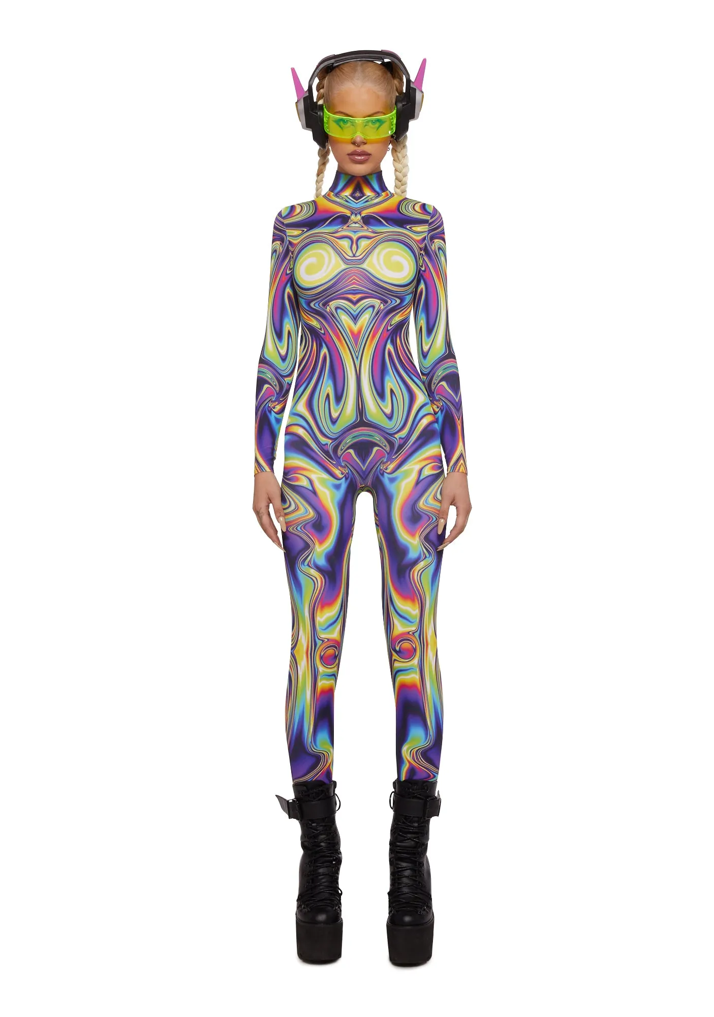 Jaded Liquid Jumpsuit sold by Dolls Kill