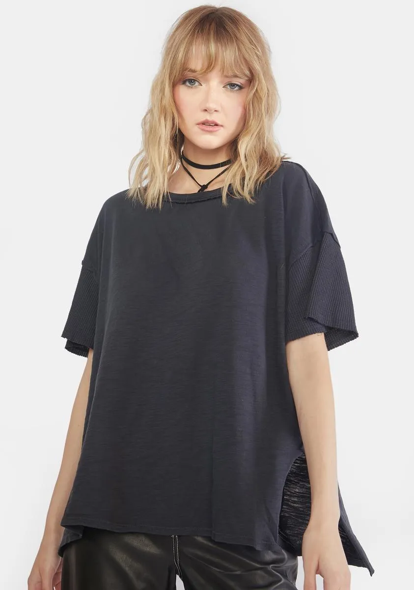 Black Peace It Up Tee sold by Dolls Kill