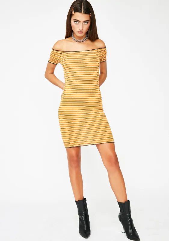 Too Flashy Striped Dress sold by Dolls Kill