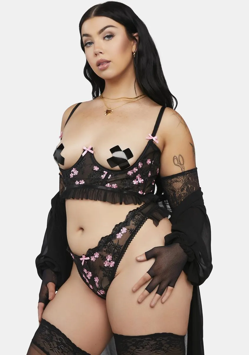 Plus Not So Shy Lingerie Set sold by Dolls Kill product image thumbnail 2