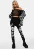 Skulls And Bones Leggings sold by Dolls Kill