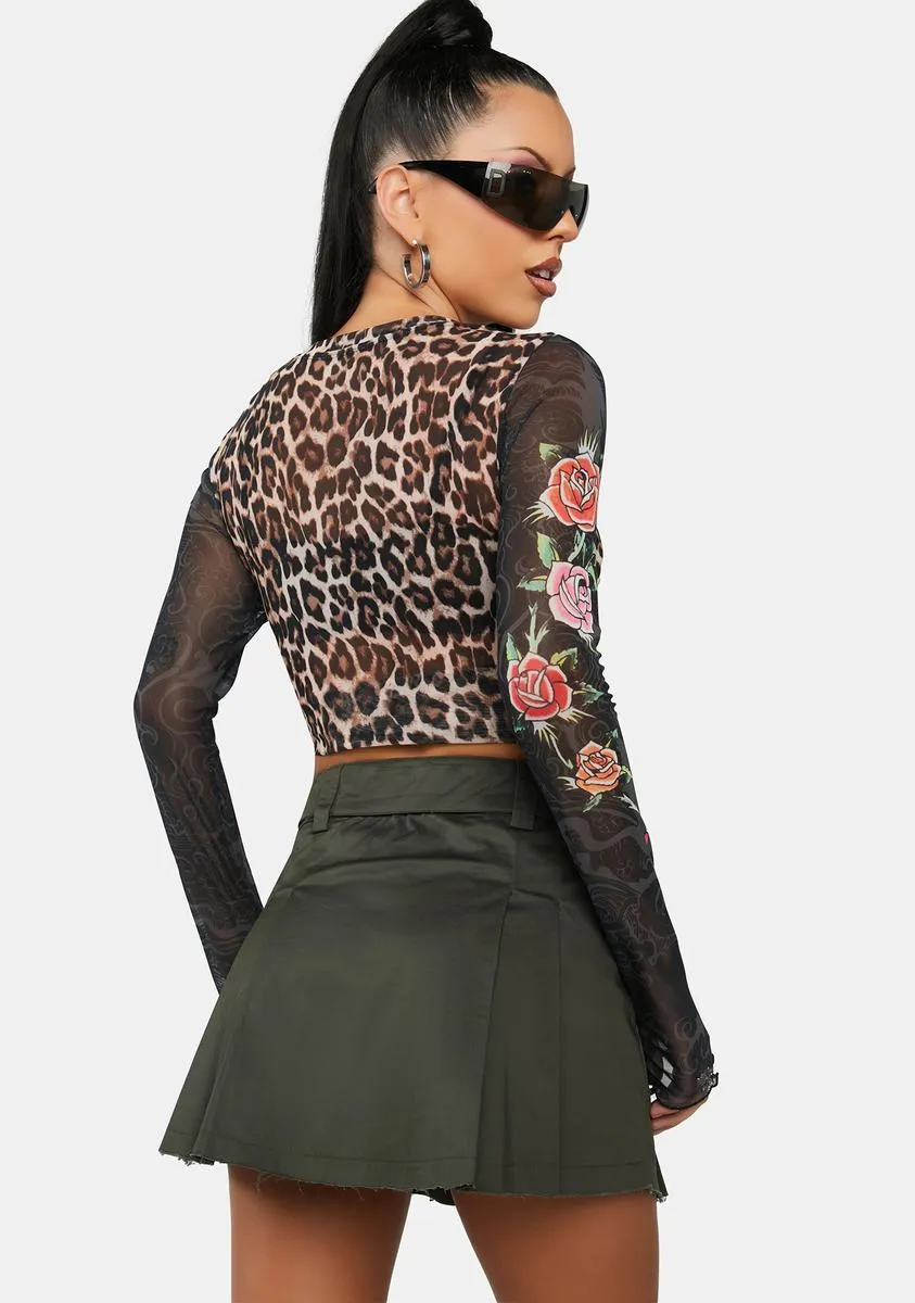 Radioactive Prep School Dropout Mini Skirt sold by Dolls Kill product image thumbnail 4