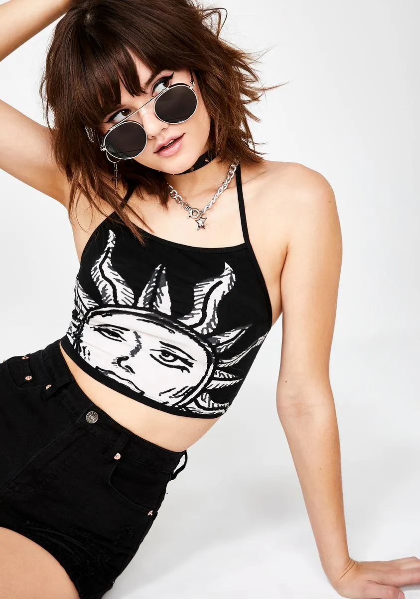 Sun And Moon Fonda Crop Top sold by Dolls Kill product image thumbnail 2