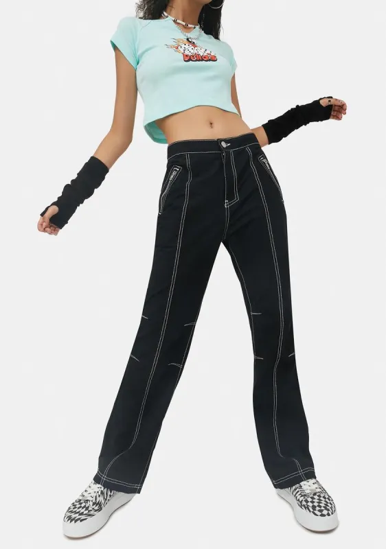 Skate Sesh Wide Leg Pants sold by Dolls Kill